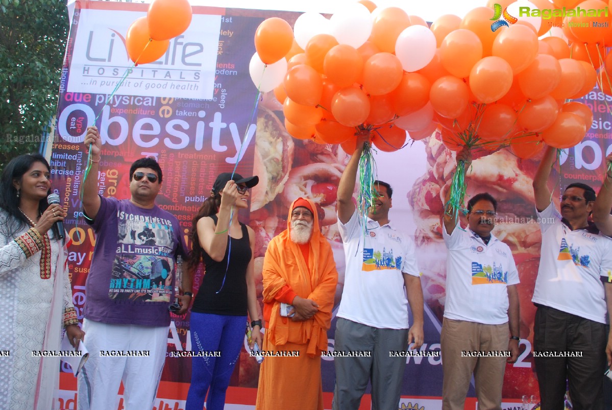 Anti Obesity Walk Launch by Mahender Reddy and Shilpa Reddy
