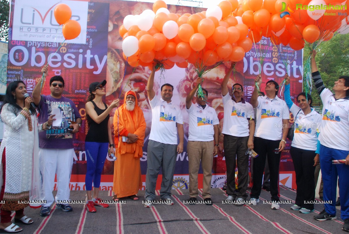 Anti Obesity Walk Launch by Mahender Reddy and Shilpa Reddy