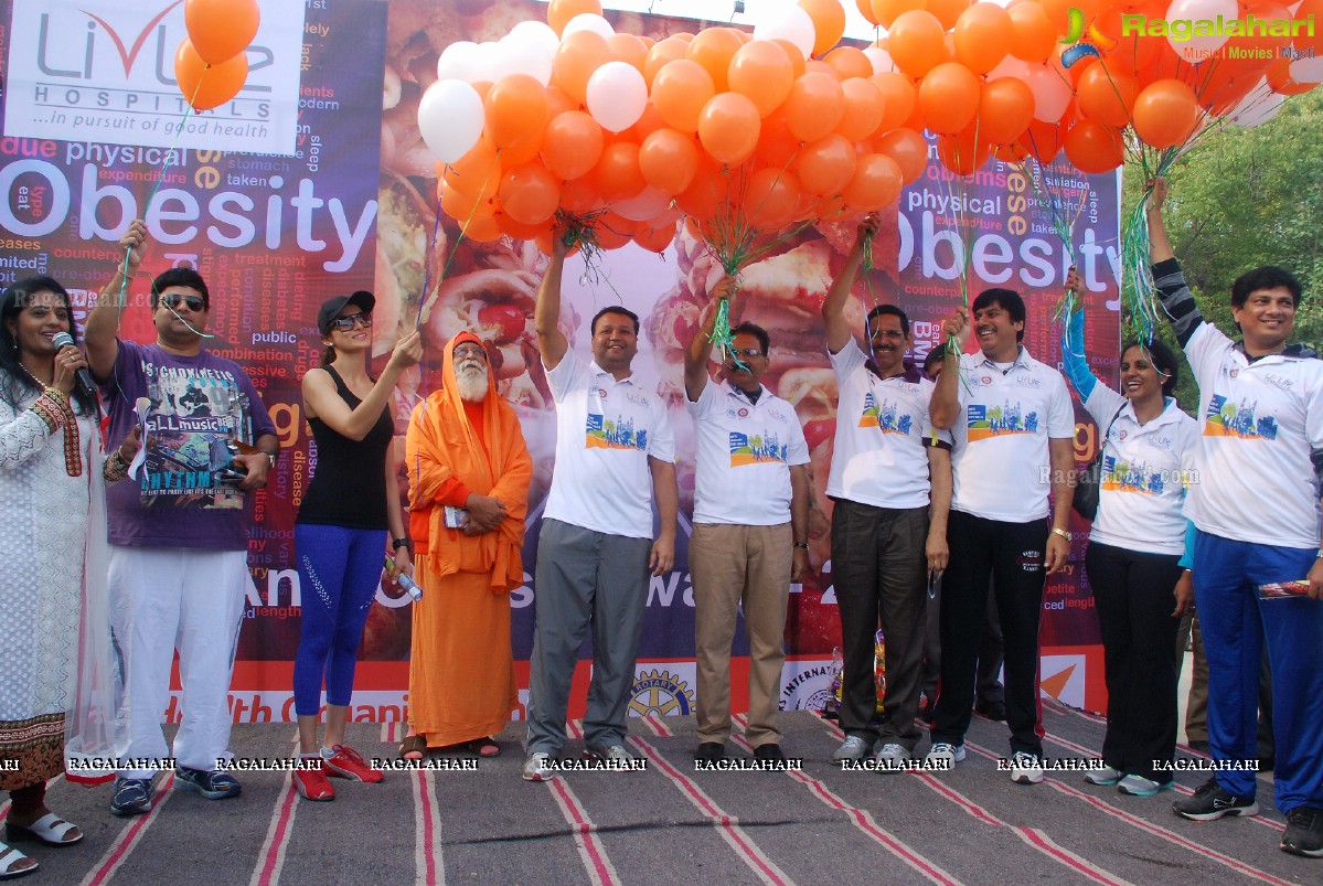 Anti Obesity Walk Launch by Mahender Reddy and Shilpa Reddy