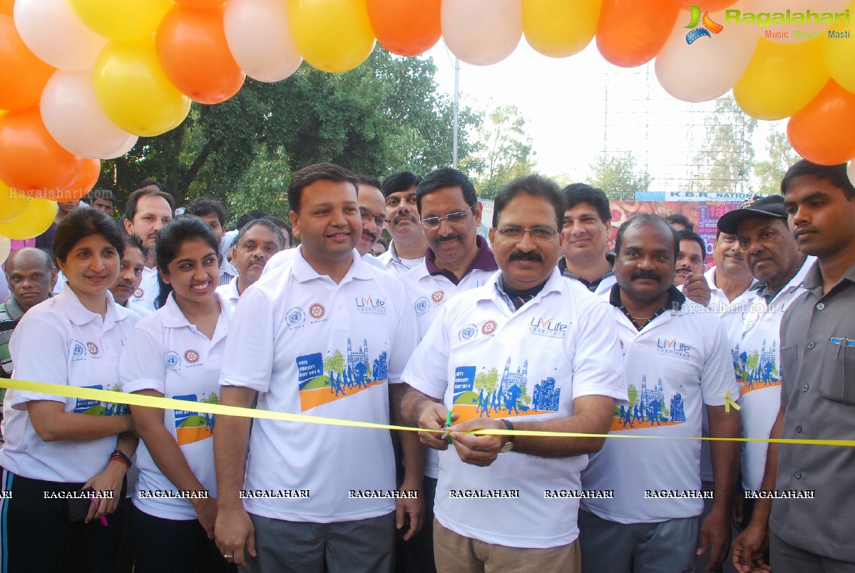 Anti Obesity Walk Launch by Mahender Reddy and Shilpa Reddy