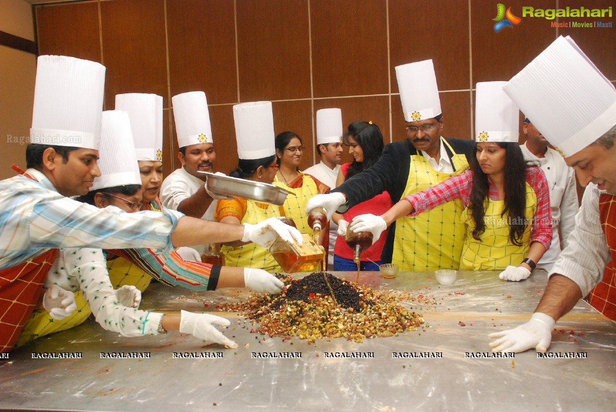 Christmas Cake Mixing Ceremony 2014 at Hotel Manohar, Hyderabad