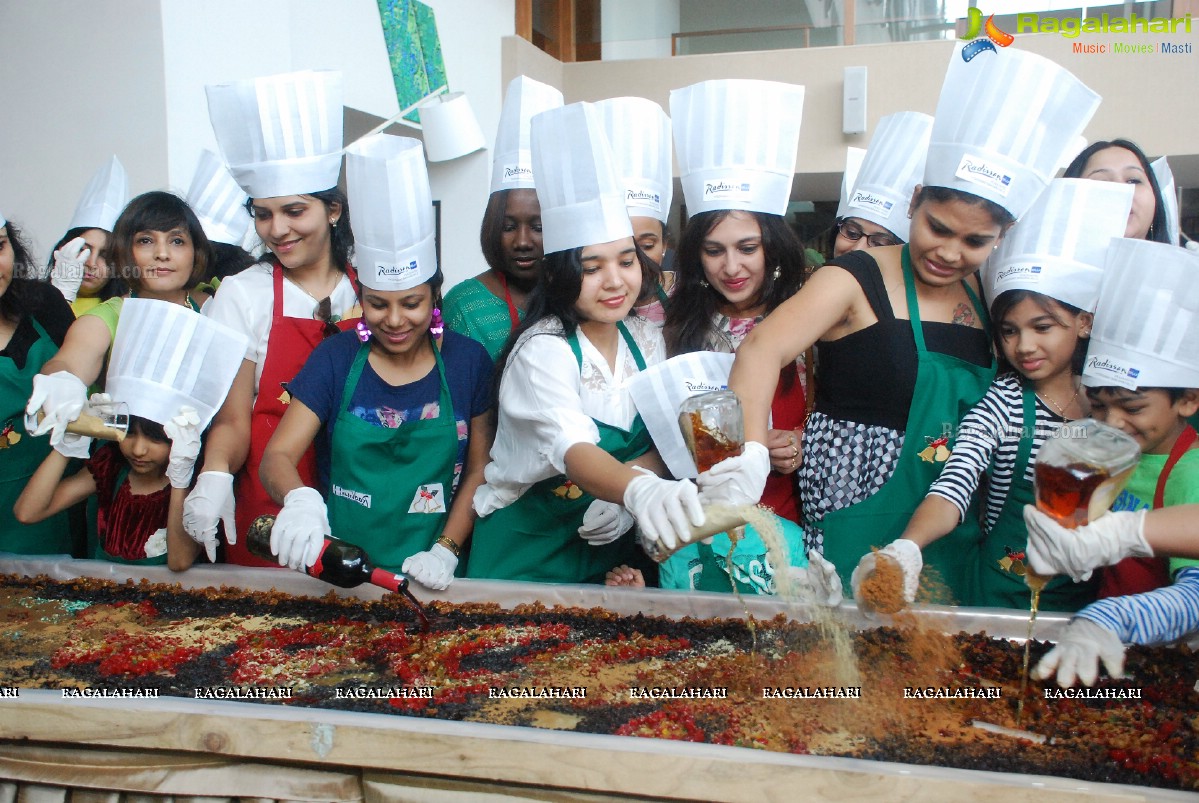 Christmas Cake Mixing Ceremony 2014 at Radisson Blu, Hyderabad