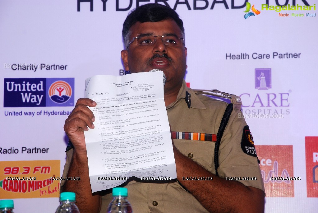 Hyderabad 10K Run 2014 Press Meet