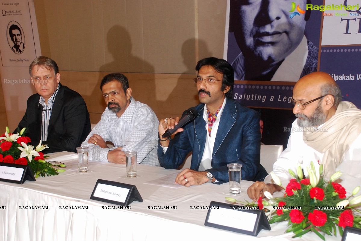 Qadir Ali Baig Theatre Festival Press Meet (Nov 2014), Hyderabad