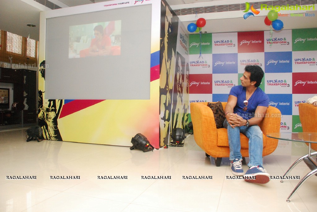 Sonu Sood launches Godrej Upload and Transform Campaign 2014, Hyderabad
