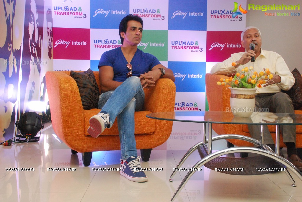 Sonu Sood launches Godrej Upload and Transform Campaign 2014, Hyderabad