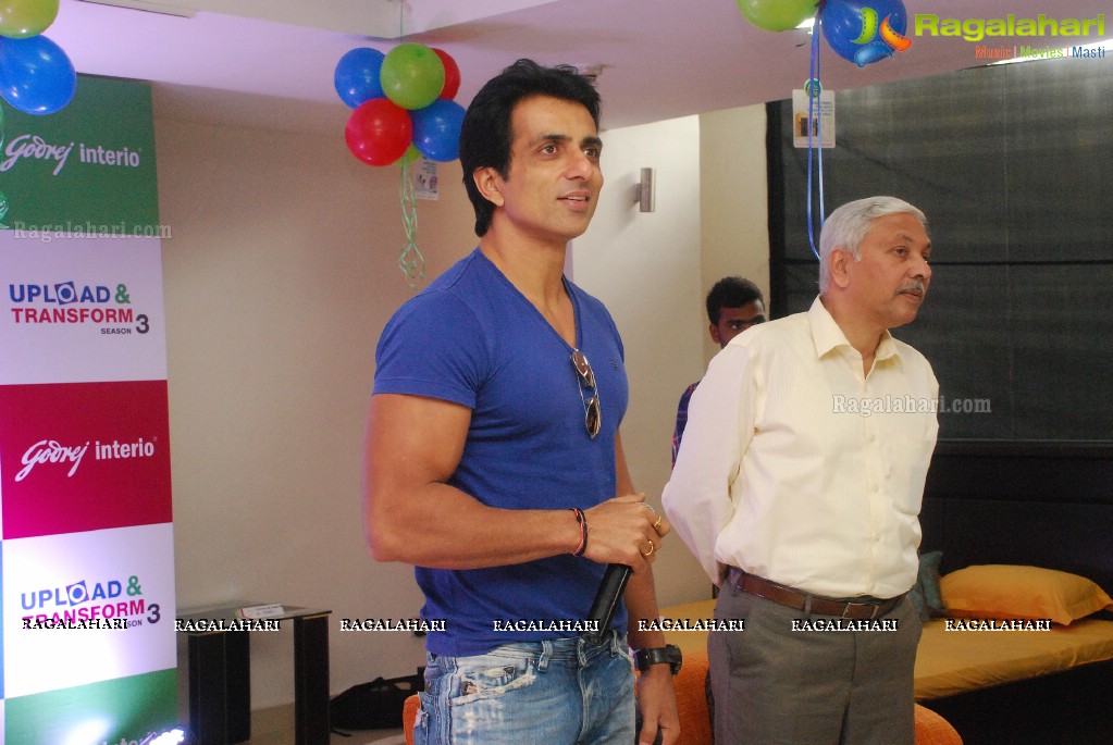 Sonu Sood launches Godrej Upload and Transform Campaign 2014, Hyderabad