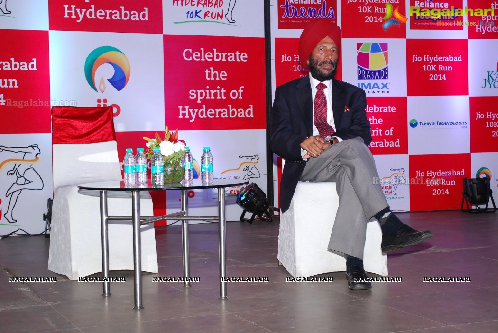 Jio Hyderabad 10K Run 2014 Press Meet