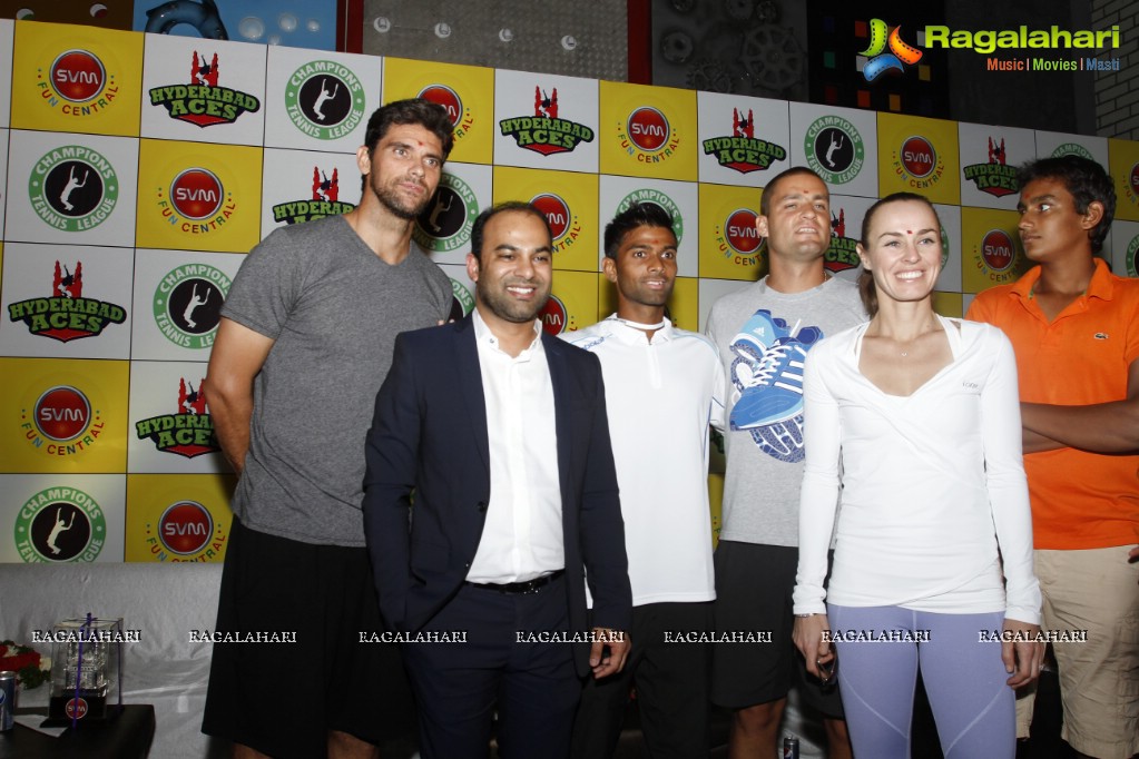 Hyderabad Aces at the Pre-launch of SVM Fun Central