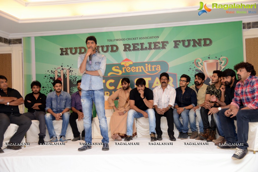 Tollywood Cricket Association Hudhud Relief Fund Press Meet