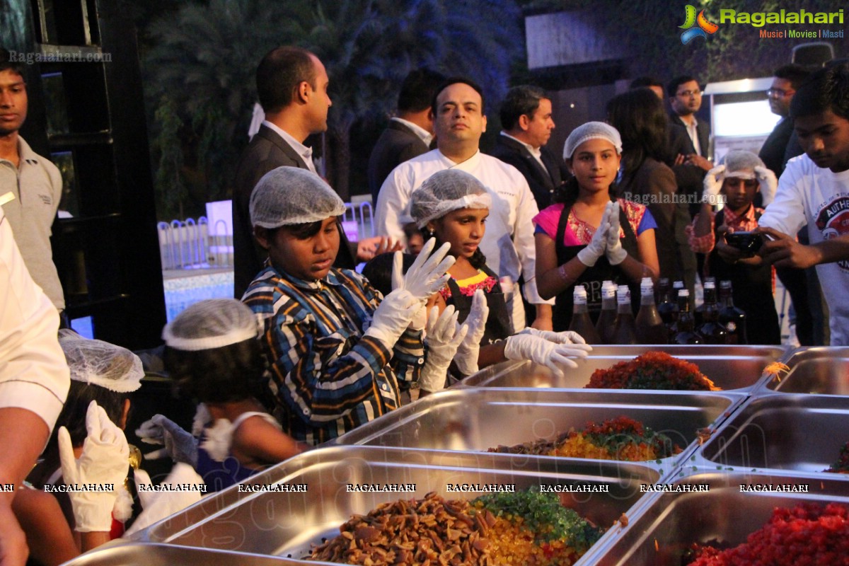 Gautam-Sitara at The Westin Christmas Cake Mixing Ceremony 2014