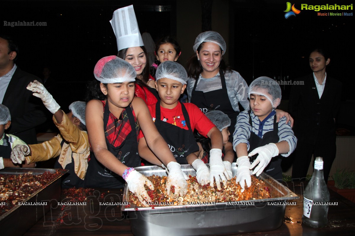 Gautam-Sitara at The Westin Christmas Cake Mixing Ceremony 2014
