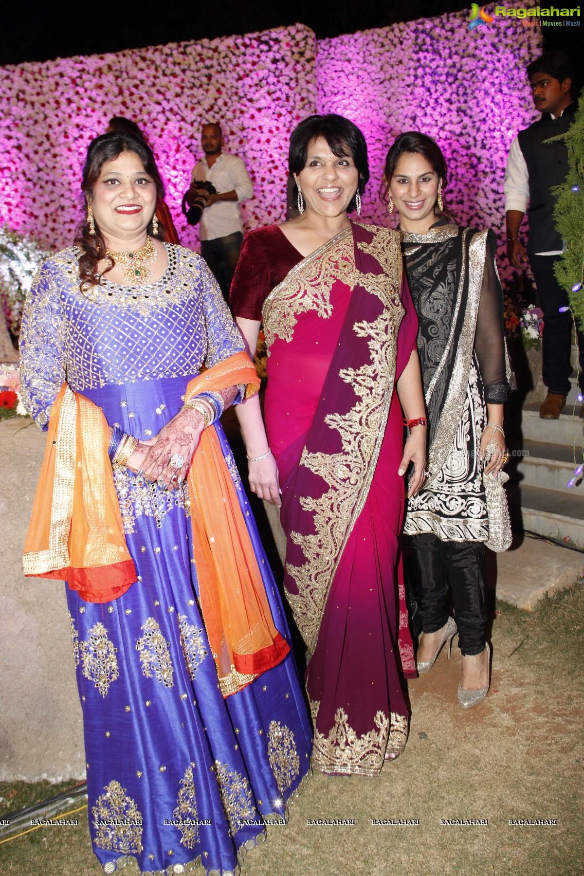 Grand Wedding Reception of Siddharth (Jaya Prada's Son)