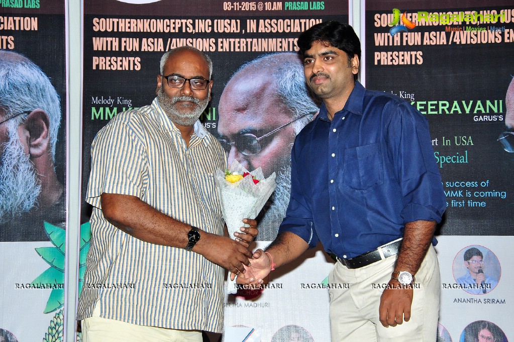 M.M. Keeravaani USA Music Concert Press Meet