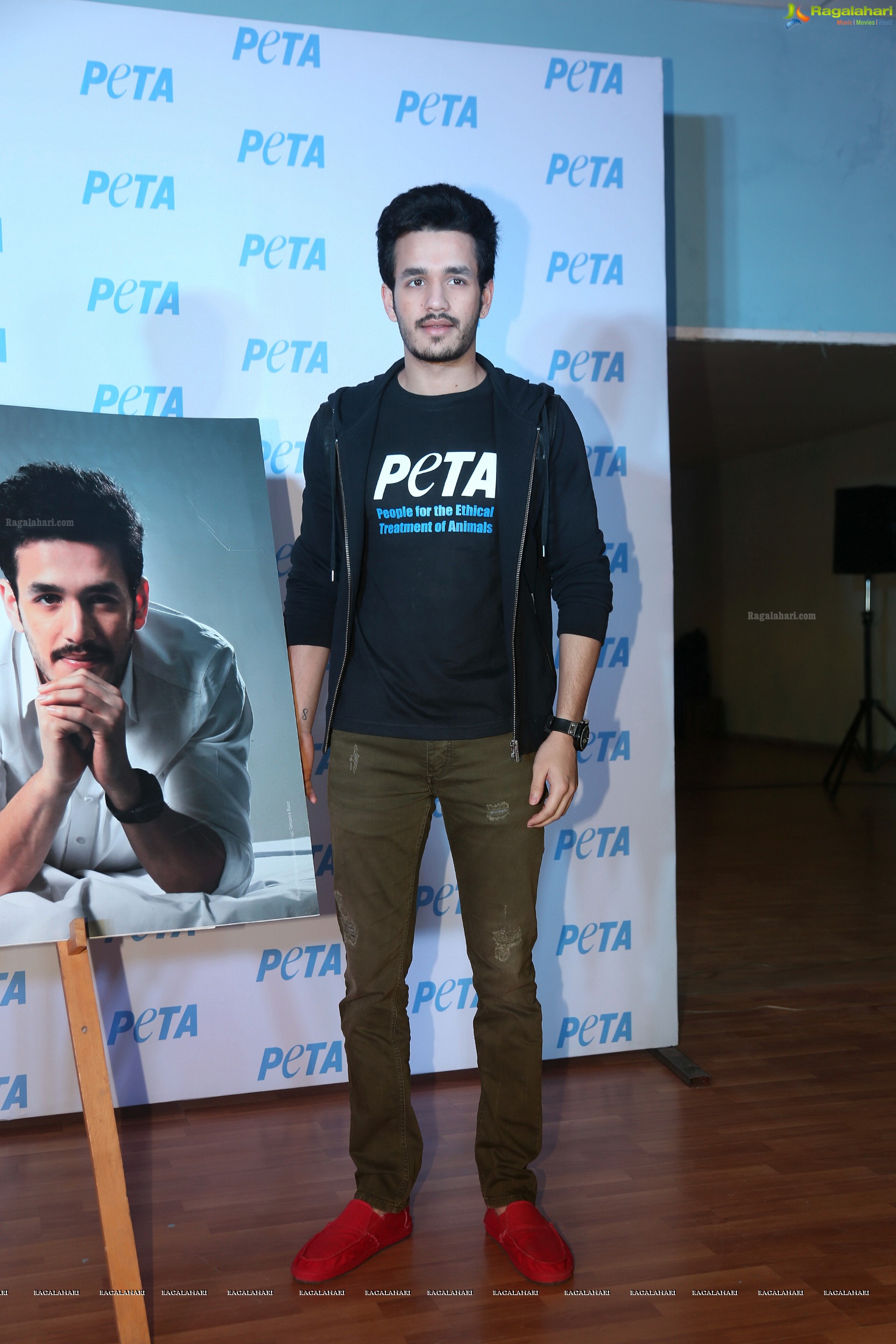 PETA New Adoption Campaign Launch by Akhil Akkineni at Annapurna 7 Acres, Hyderabad