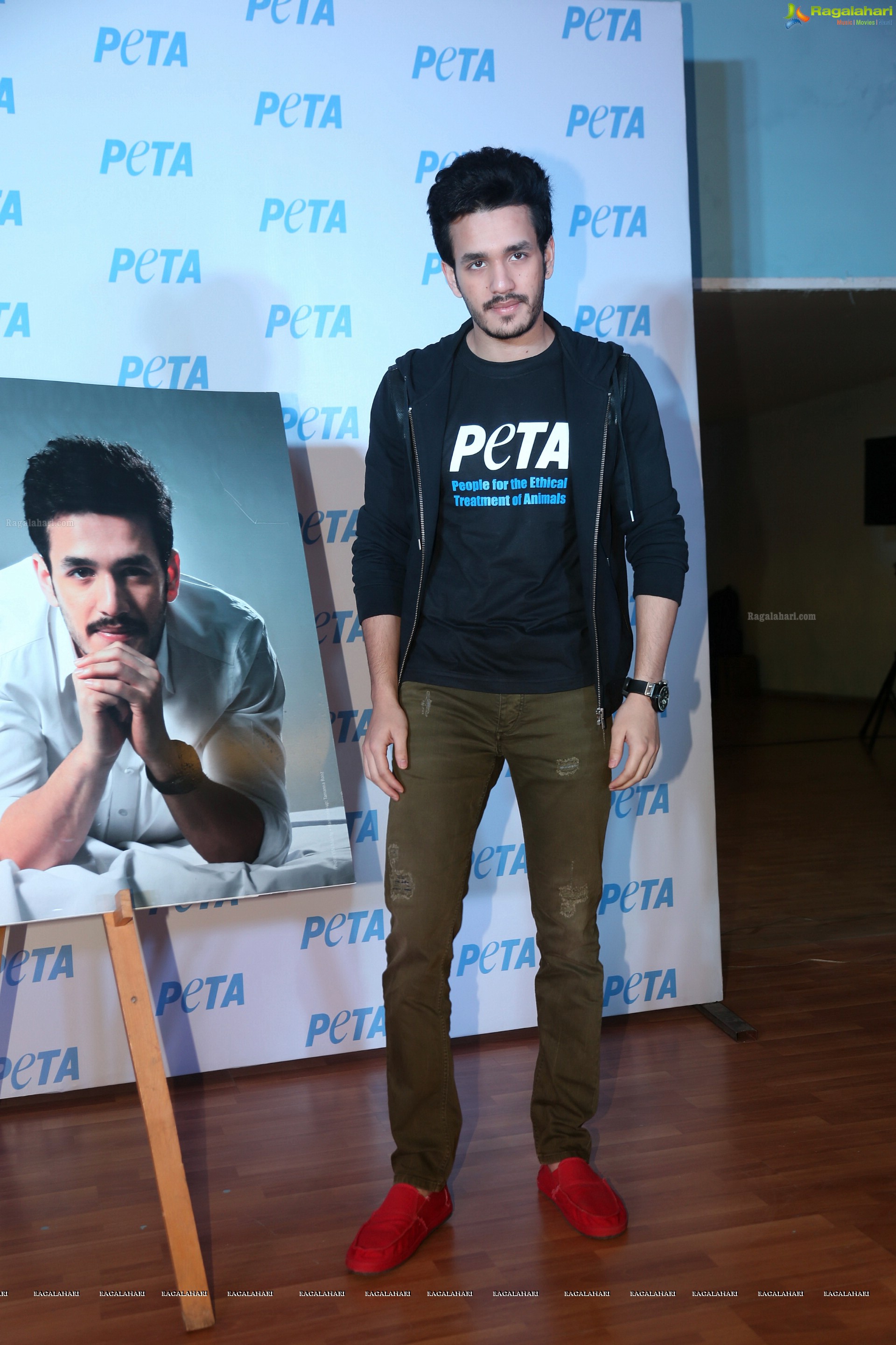 PETA New Adoption Campaign Launch by Akhil Akkineni at Annapurna 7 Acres, Hyderabad