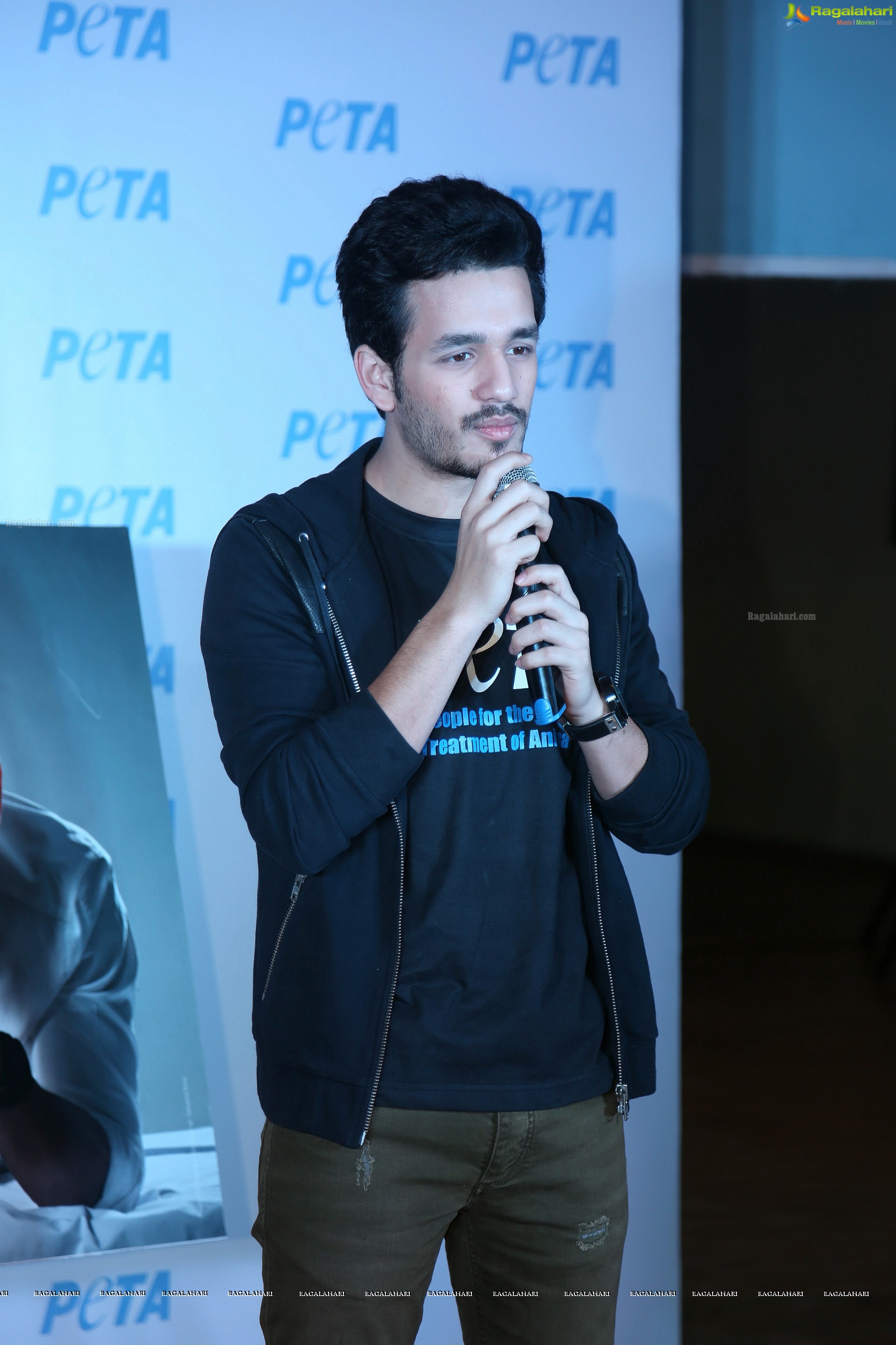 PETA New Adoption Campaign Launch by Akhil Akkineni at Annapurna 7 Acres, Hyderabad