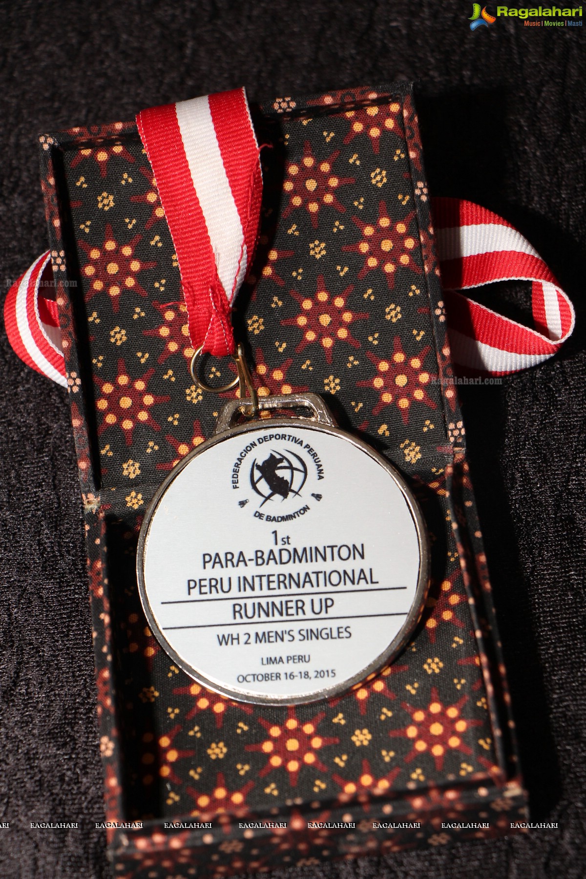 Lakshmi Manchu felicitates Peru Para-Badminton Championship Medal Winning Para-Athletes Anand and Girish from Aditya Mehta Foundation