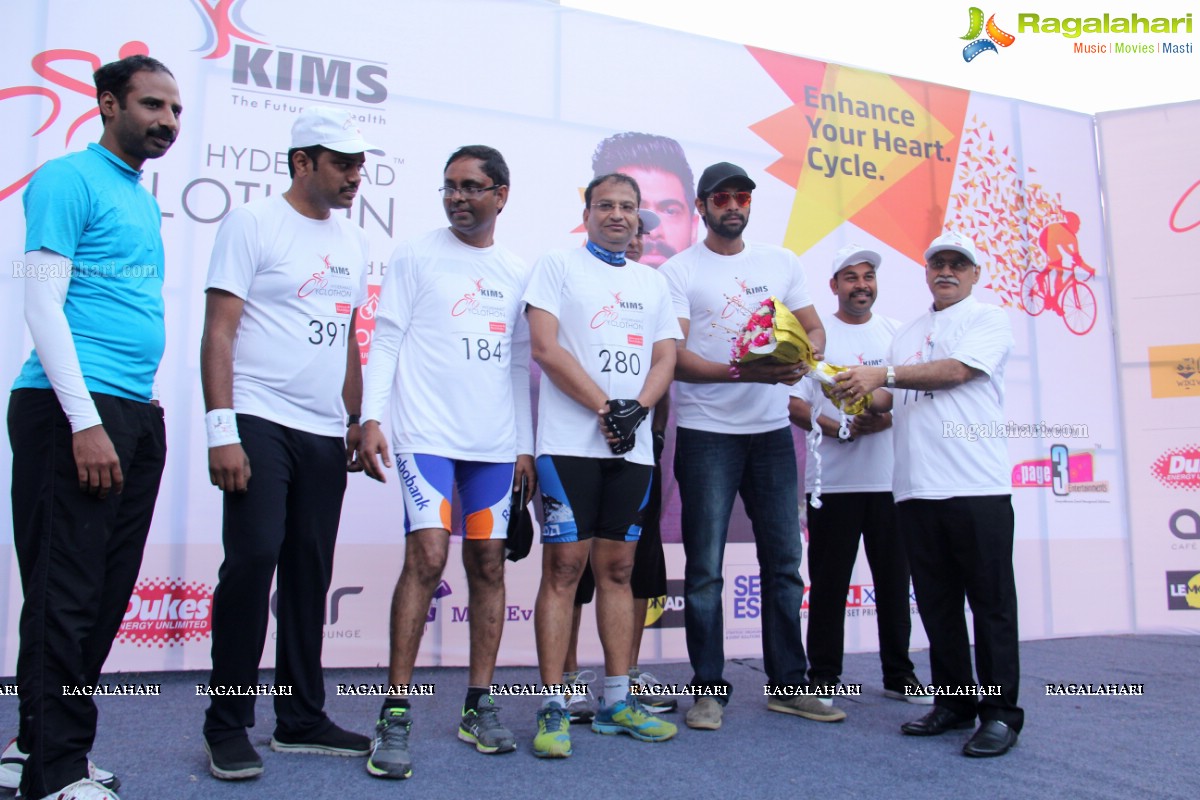 Daggubati Rana Participates in Hyderabad Cyclothon by KIMS