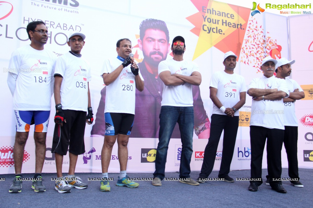 Daggubati Rana Participates in Hyderabad Cyclothon by KIMS