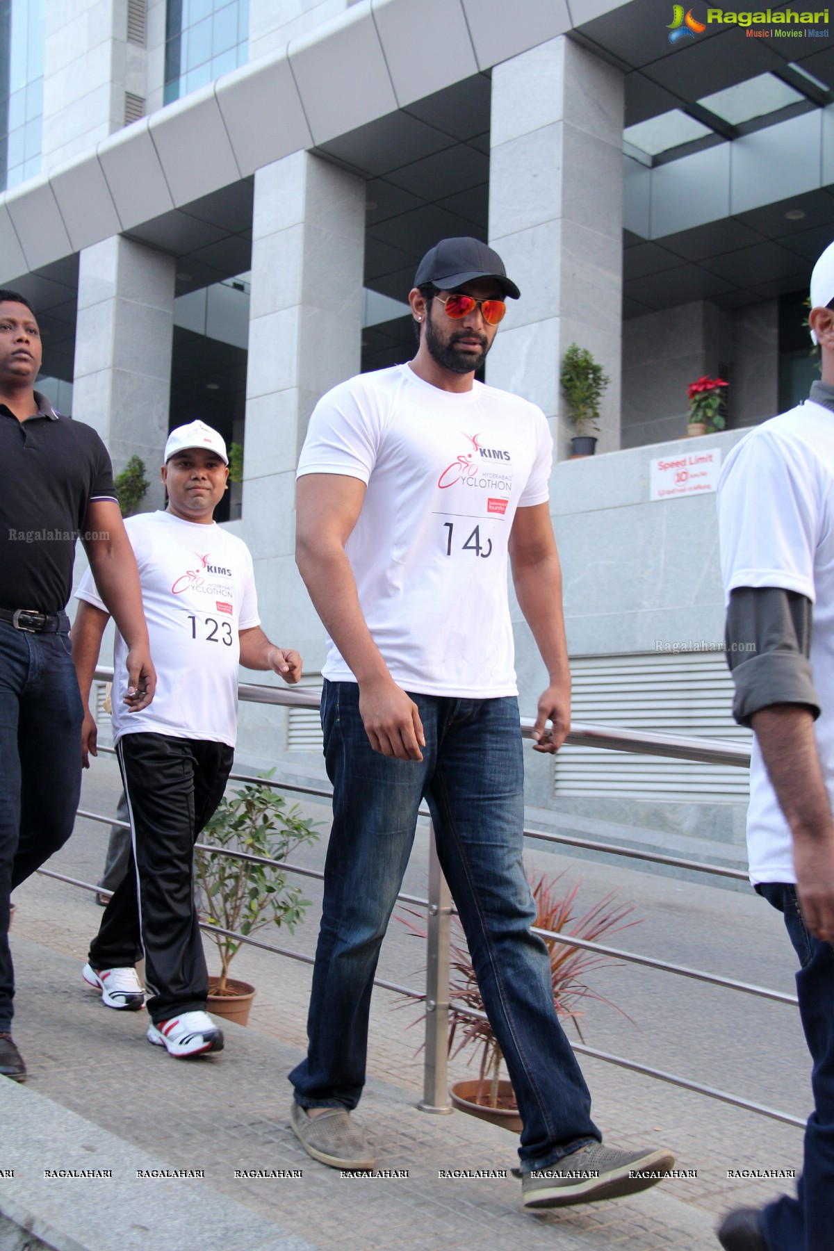 Daggubati Rana Participates in Hyderabad Cyclothon by KIMS