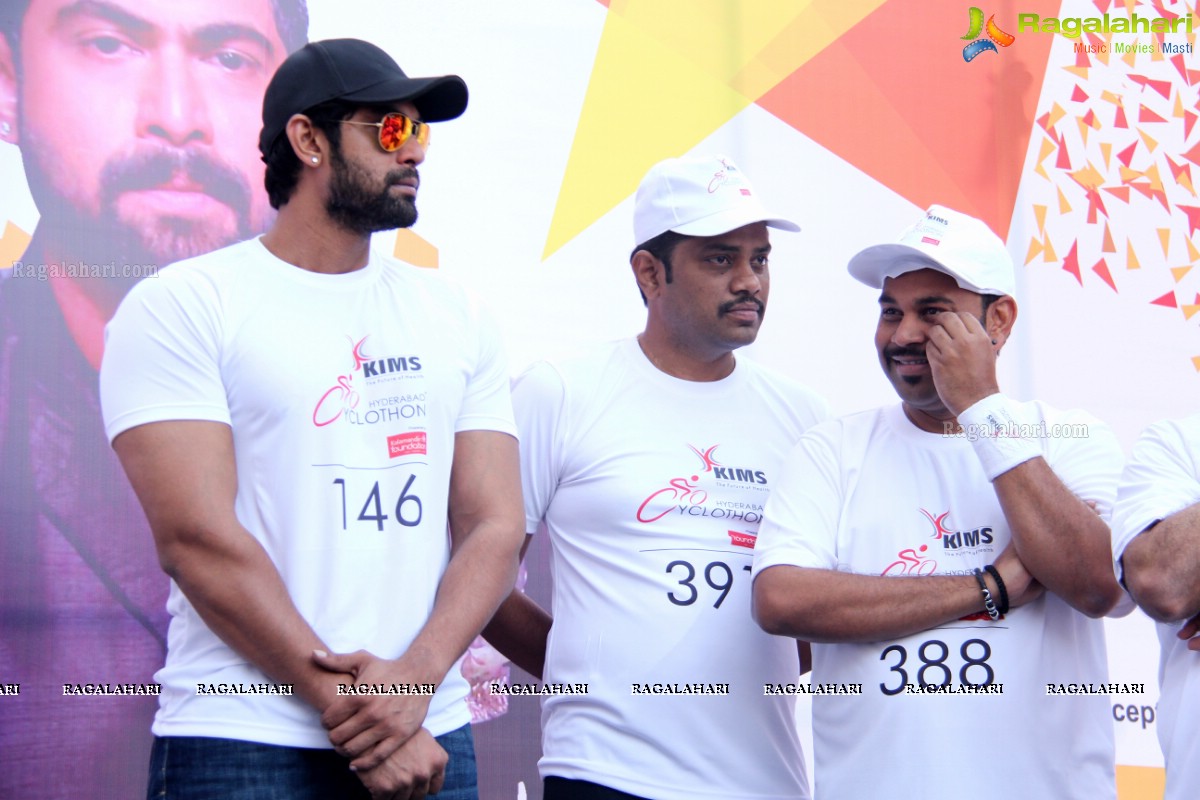 Daggubati Rana Participates in Hyderabad Cyclothon by KIMS