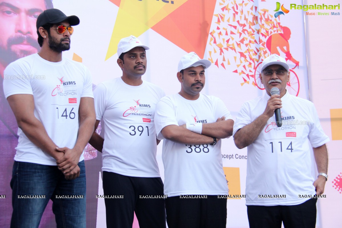 Daggubati Rana Participates in Hyderabad Cyclothon by KIMS