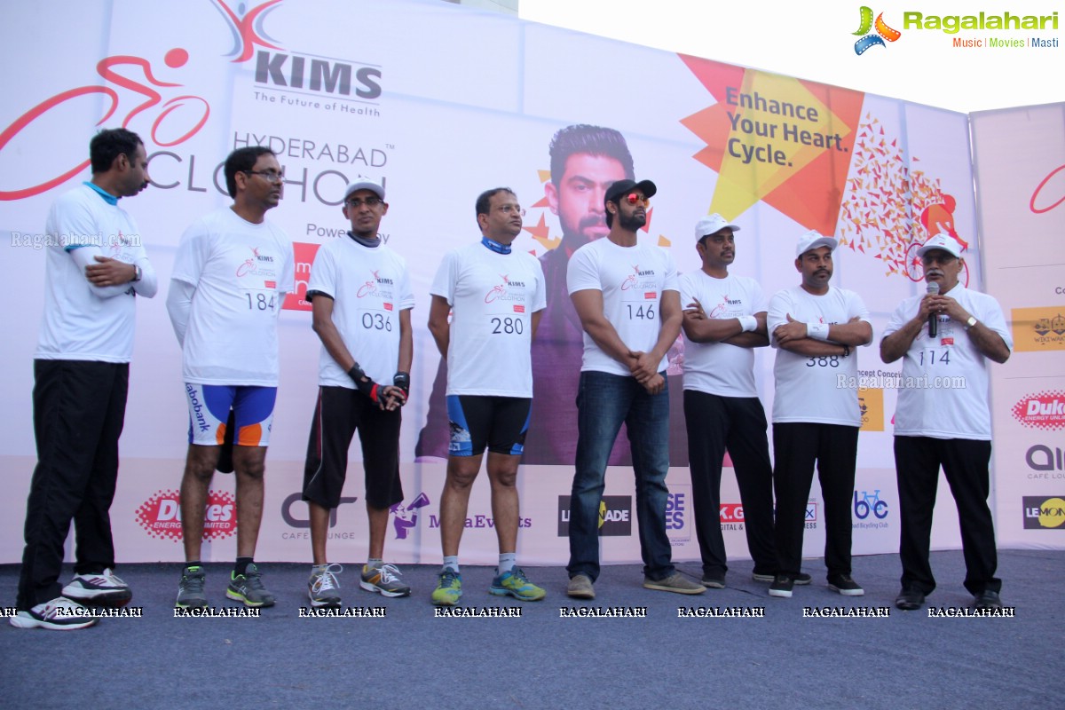 Daggubati Rana Participates in Hyderabad Cyclothon by KIMS