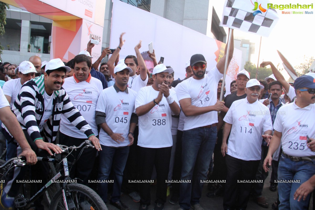 Daggubati Rana Participates in Hyderabad Cyclothon by KIMS