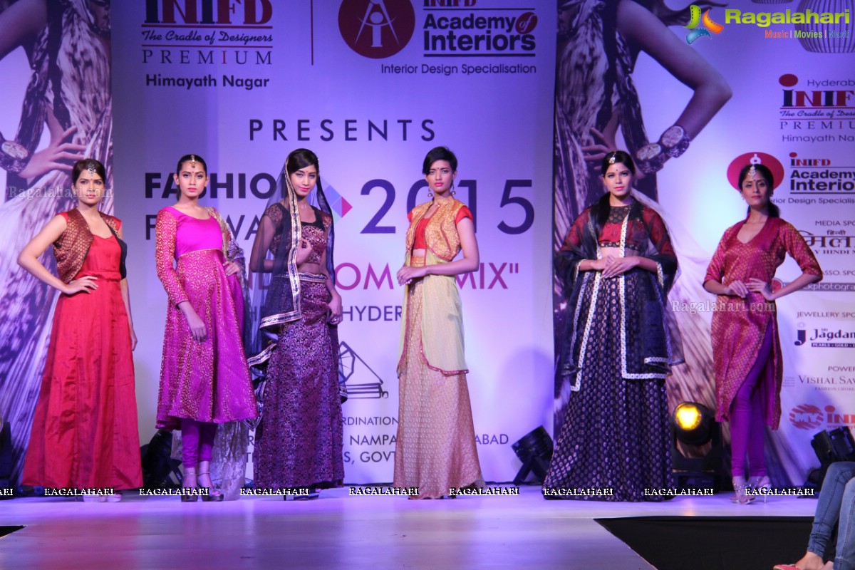 INIFD Hyderabad Annual Extravaganza, Fashion Forward-2015 at The Park, Hyderabad