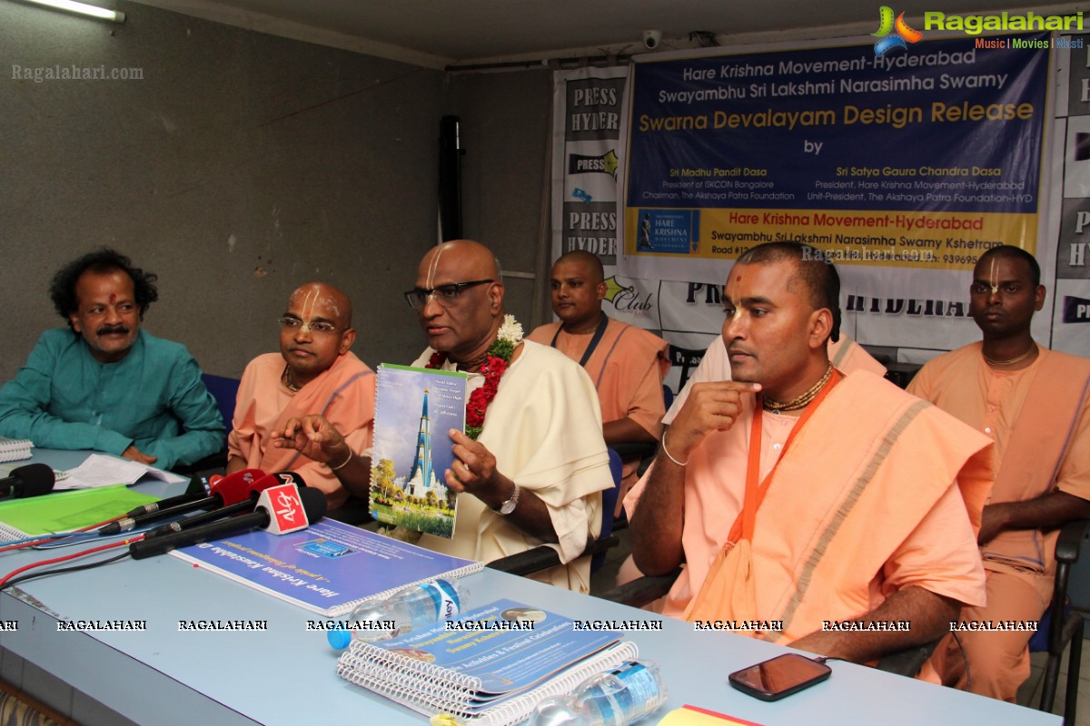 Press Meet by Hare Krishna Movement at Somajiguda Press Club, Hyderabad