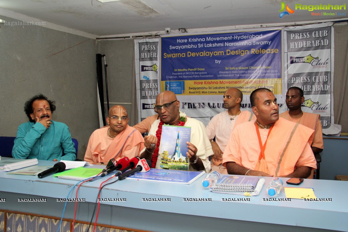 Press Meet by Hare Krishna Movement at Somajiguda Press Club, Hyderabad