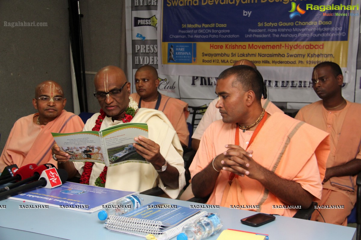 Press Meet by Hare Krishna Movement at Somajiguda Press Club, Hyderabad