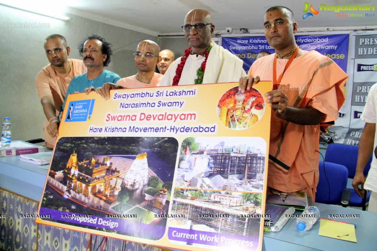 Press Meet by Hare Krishna Movement at Somajiguda Press Club, Hyderabad