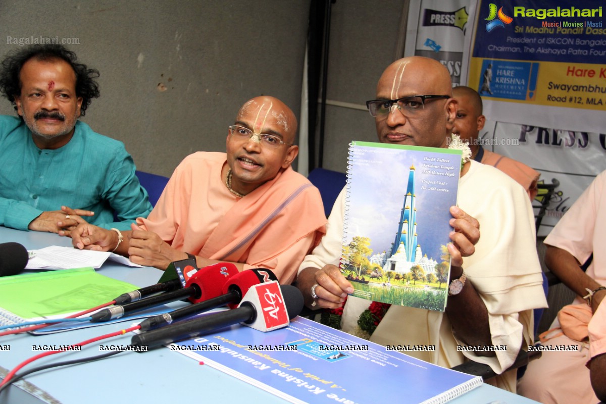 Press Meet by Hare Krishna Movement at Somajiguda Press Club, Hyderabad