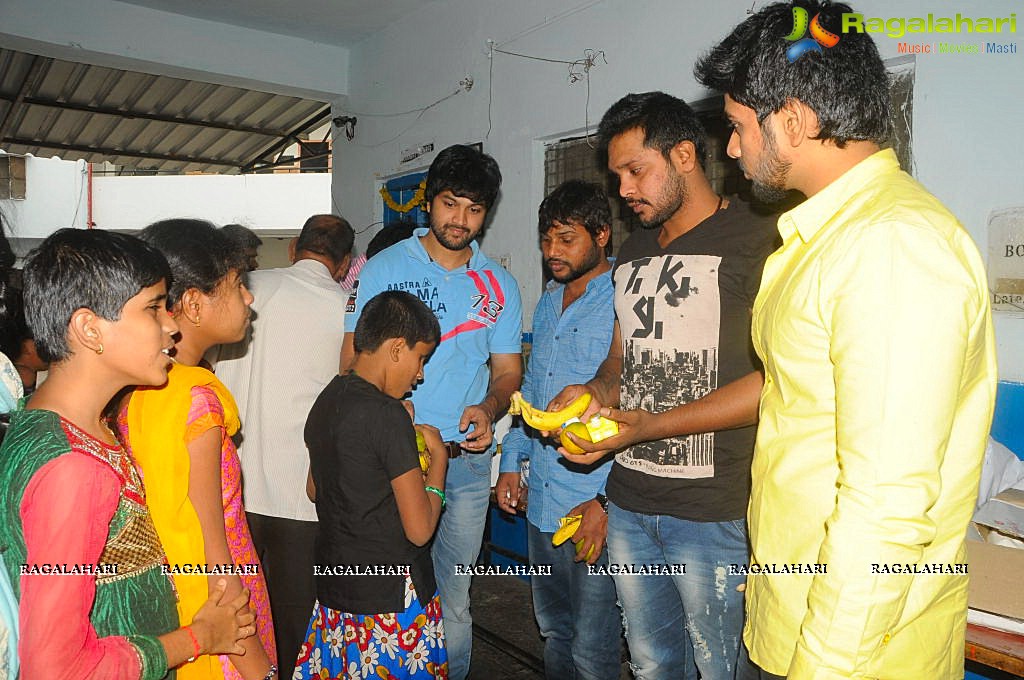 Kalahar Reddy and Actor Rahul at Devnar School For The Blind at Begumpet