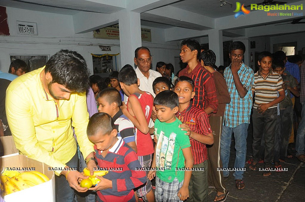 Kalahar Reddy and Actor Rahul at Devnar School For The Blind at Begumpet