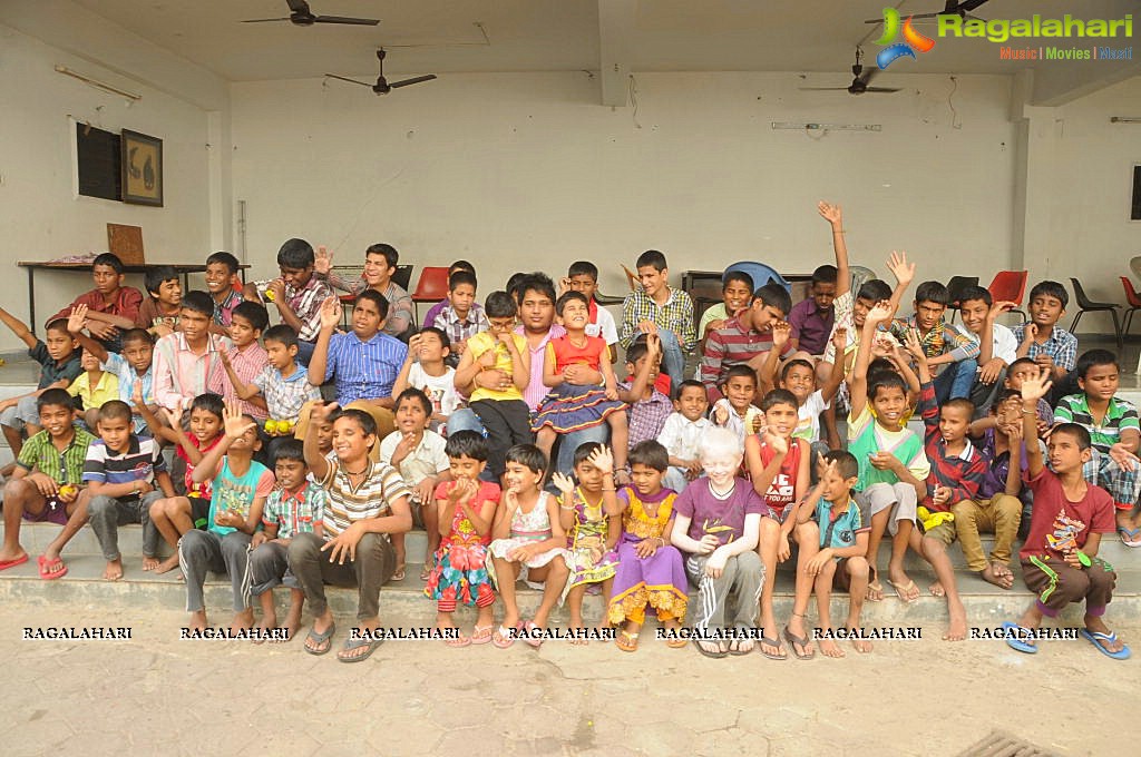 Kalahar Reddy and Actor Rahul at Devnar School For The Blind at Begumpet