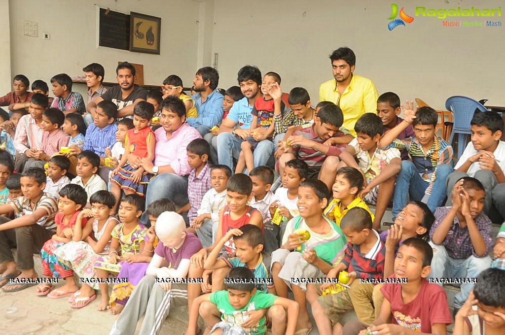 Kalahar Reddy and Actor Rahul at Devnar School For The Blind at Begumpet