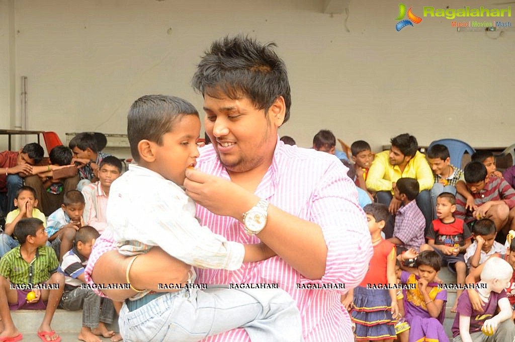 Kalahar Reddy and Actor Rahul at Devnar School For The Blind at Begumpet