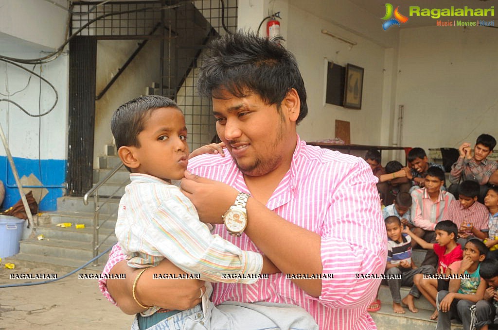 Kalahar Reddy and Actor Rahul at Devnar School For The Blind at Begumpet