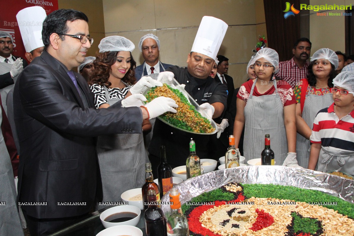 The Pre-Christmas Cake Mixing Bash 2015 at The Golkonda Hotel, Hyderabad