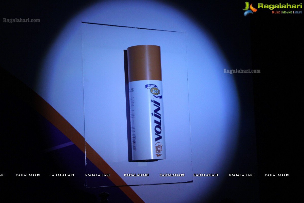 Sania Mirza launches New Volini Spray with 360 Degree Technology in Hyderabad