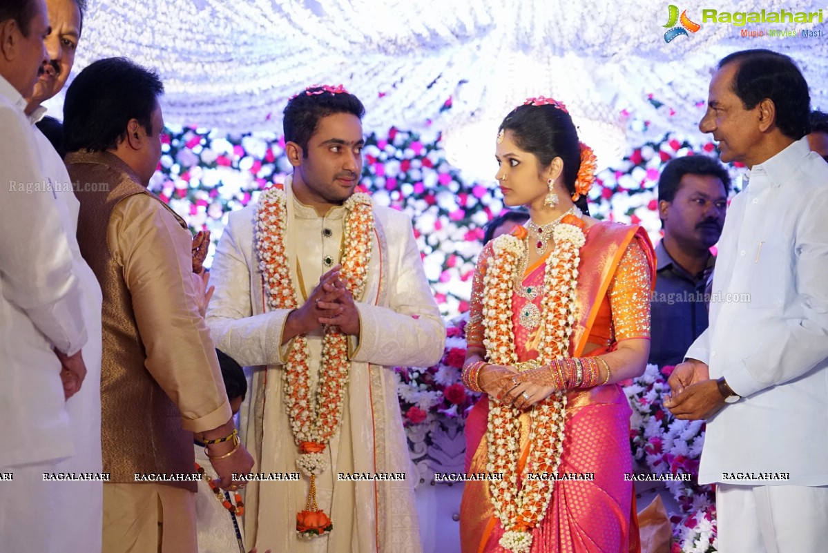 Mahabubnagar MP AP Jithender Reddy Son Sanjay Reddy - Divya Ring Ceremony at JRC