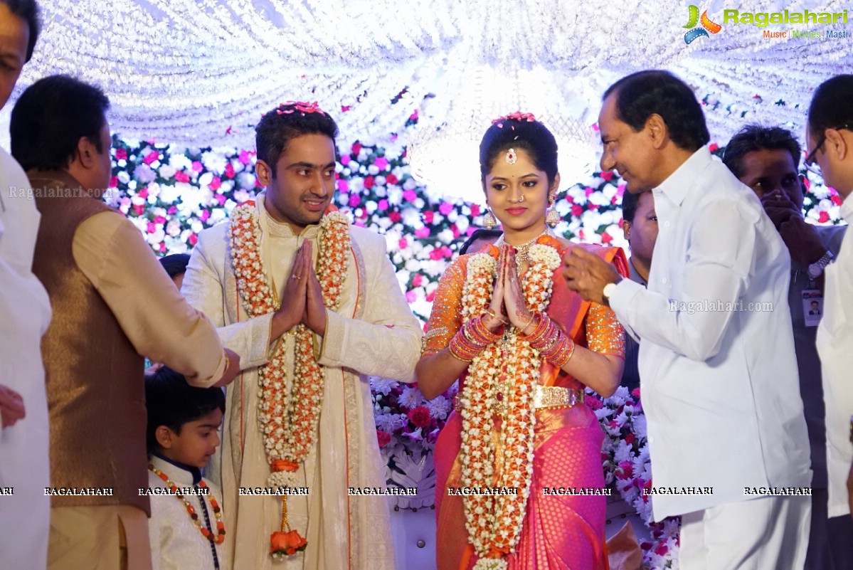 Mahabubnagar MP AP Jithender Reddy Son Sanjay Reddy - Divya Ring Ceremony at JRC