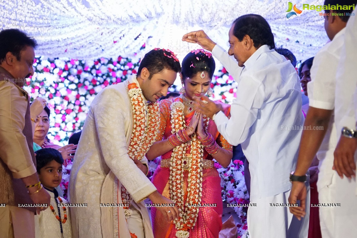 Mahabubnagar MP AP Jithender Reddy Son Sanjay Reddy - Divya Ring Ceremony at JRC