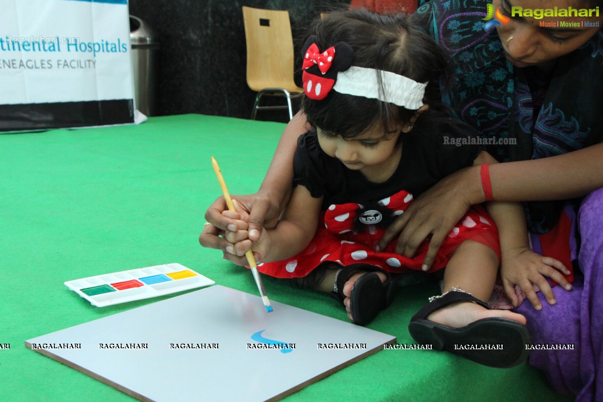 Shilpa Reddy, Nani, Vidya Nirvana Manchu at Children's Paintathon Event by Continental Hospitals