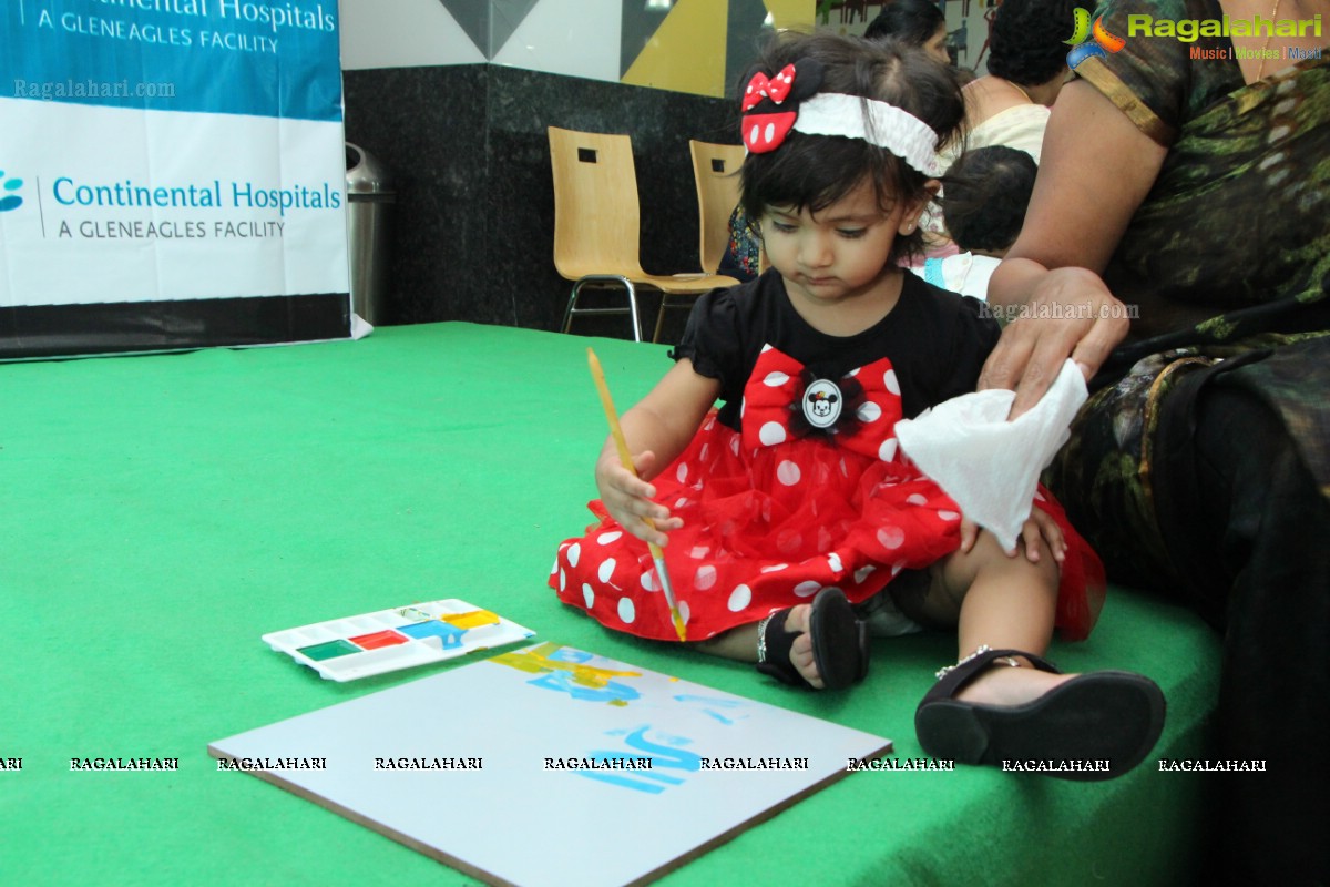 Shilpa Reddy, Nani, Vidya Nirvana Manchu at Children's Paintathon Event by Continental Hospitals