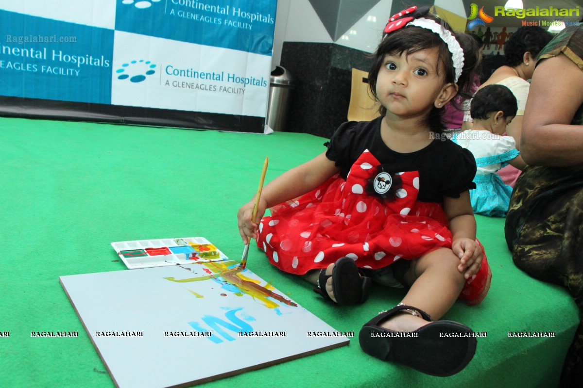 Shilpa Reddy, Nani, Vidya Nirvana Manchu at Children's Paintathon Event by Continental Hospitals