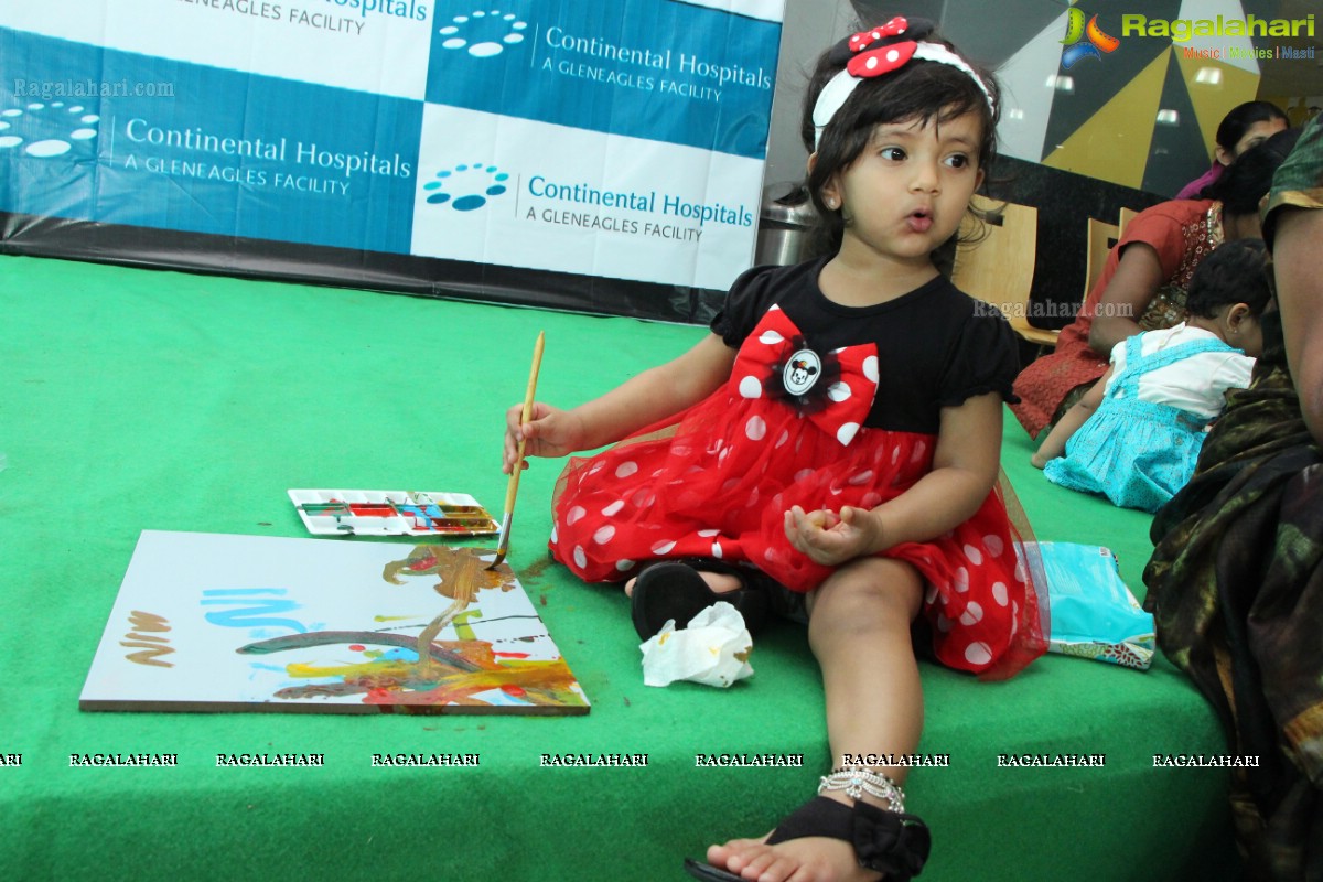 Shilpa Reddy, Nani, Vidya Nirvana Manchu at Children's Paintathon Event by Continental Hospitals